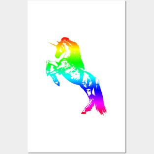 Rainbow Unicorn Posters and Art